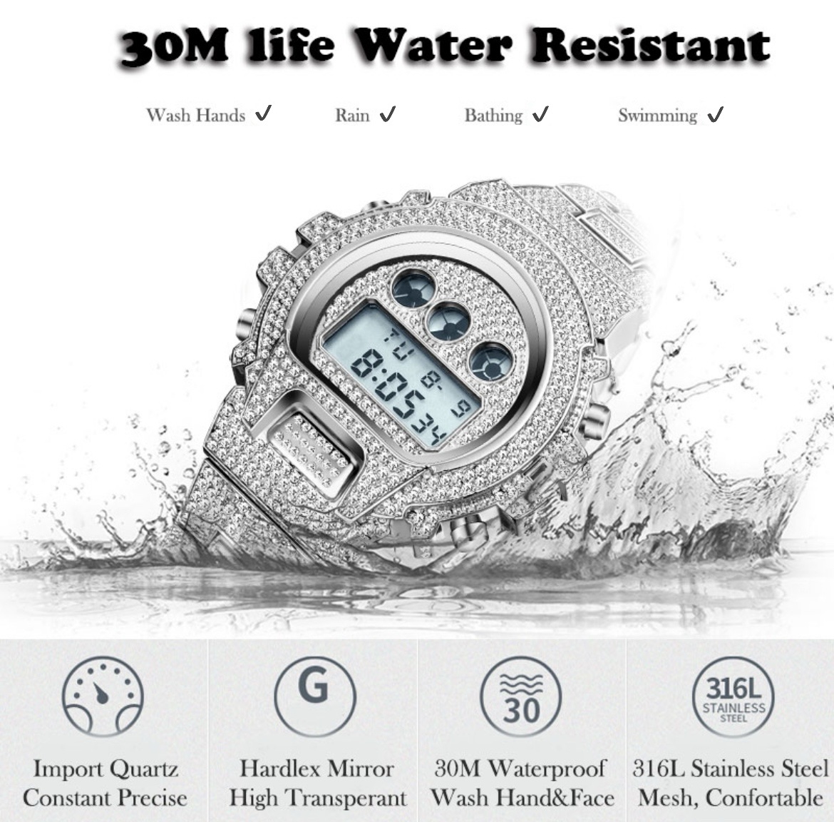 ICED OUT DIGITAL WATCH