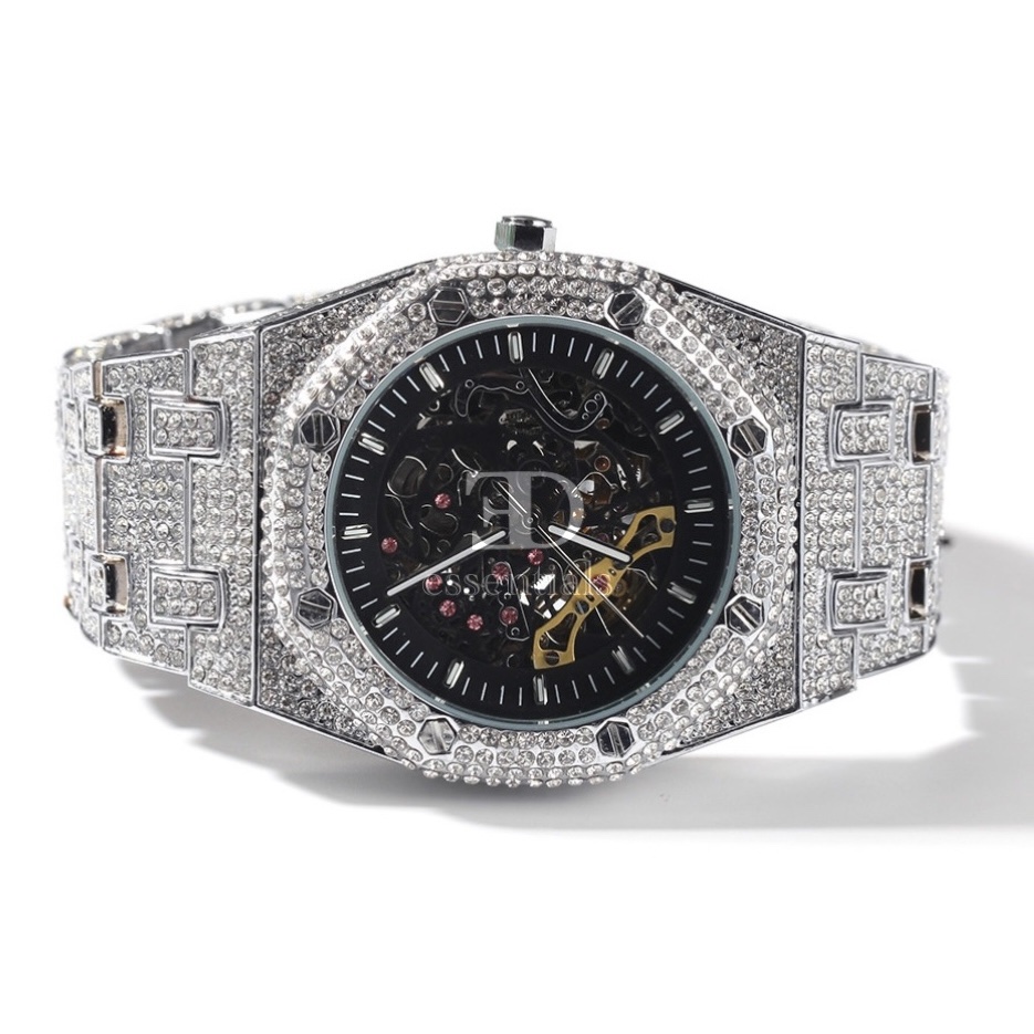ICED OUT MECHANICAL WATCH