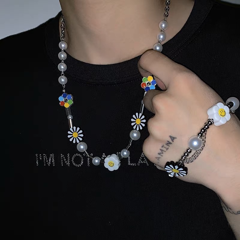 SMILEY SUNFLOWER PEARL SET