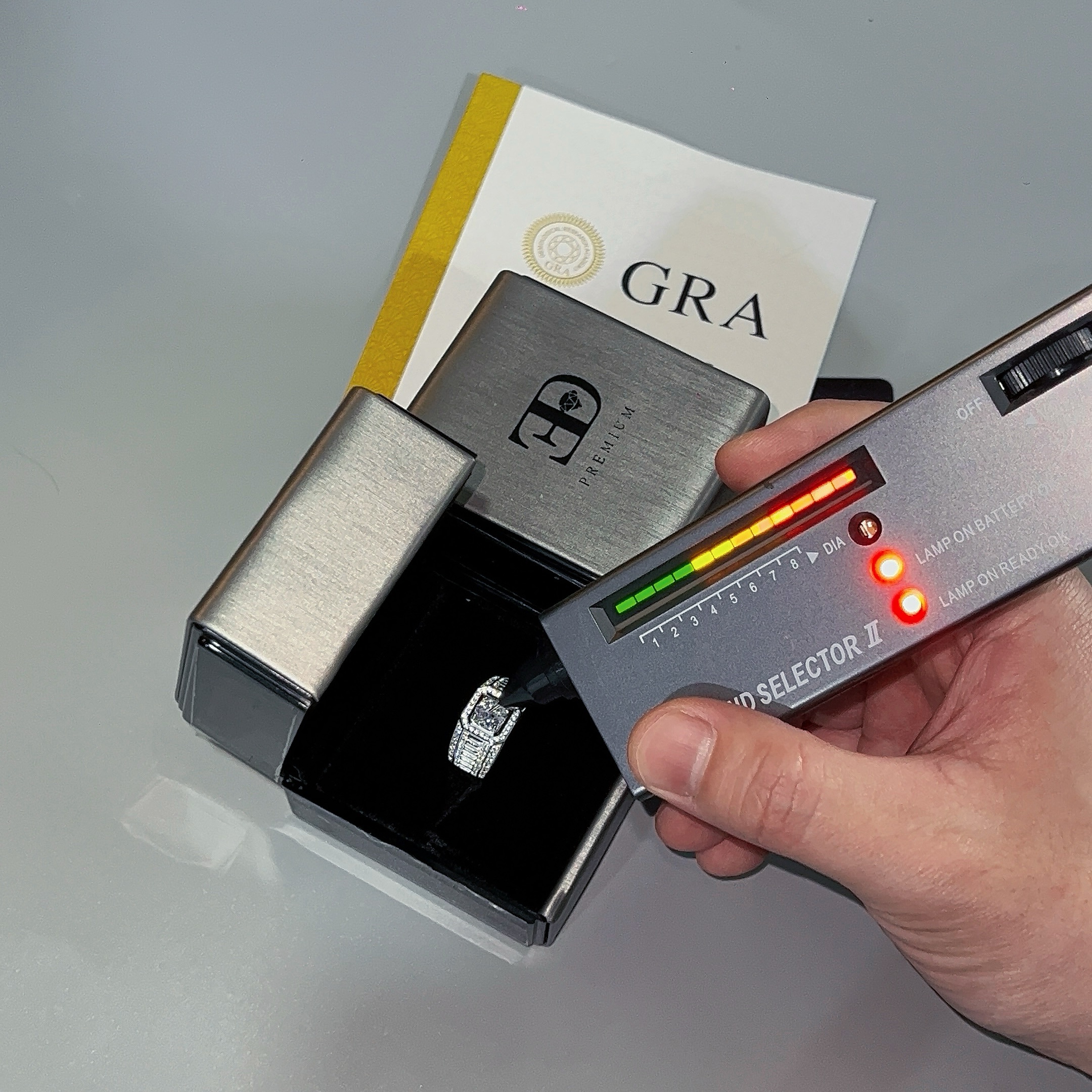 1 Carat Moissanite S925 Adjustable Ring