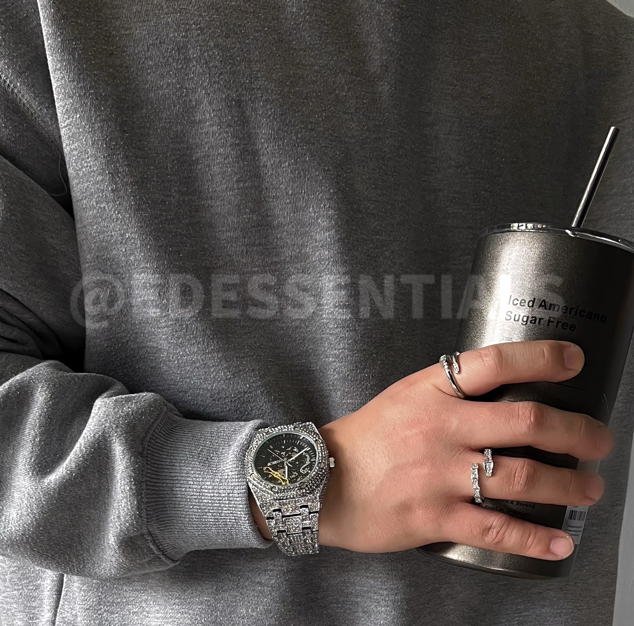 ICED OUT MECHANICAL WATCH